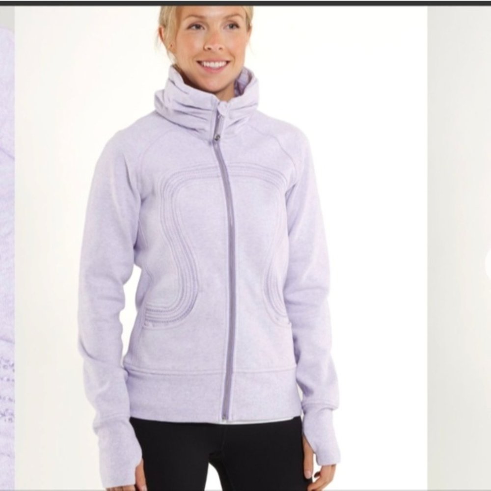 Lululemon Cuddle Up Jacket Heathered Lilac